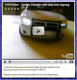 Wig Wag Headlight Circuit in Diecast Dodge Charger